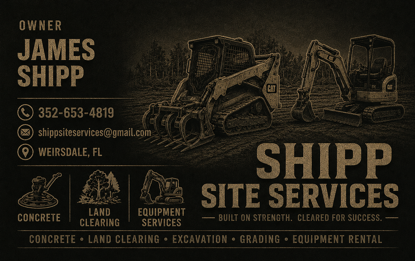 Shipp Site Services equipment and business information